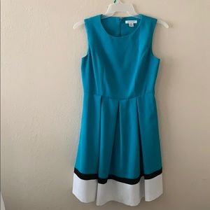 Liz Claiborne Teal, Black and White Dress